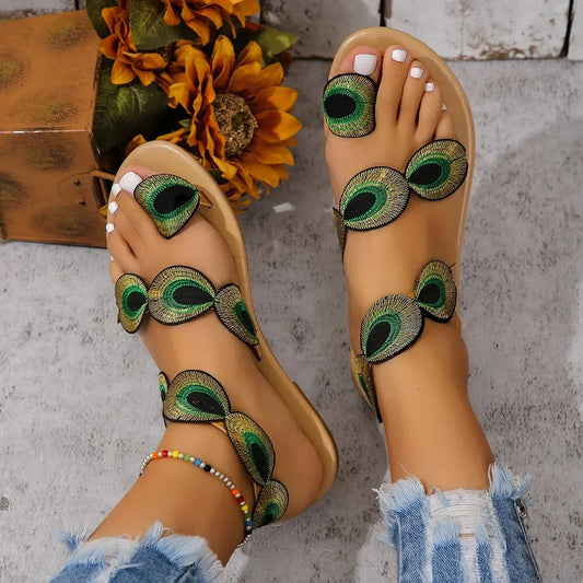 Pluma Feather Sandals